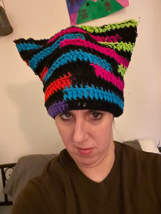 Custom cat beanie