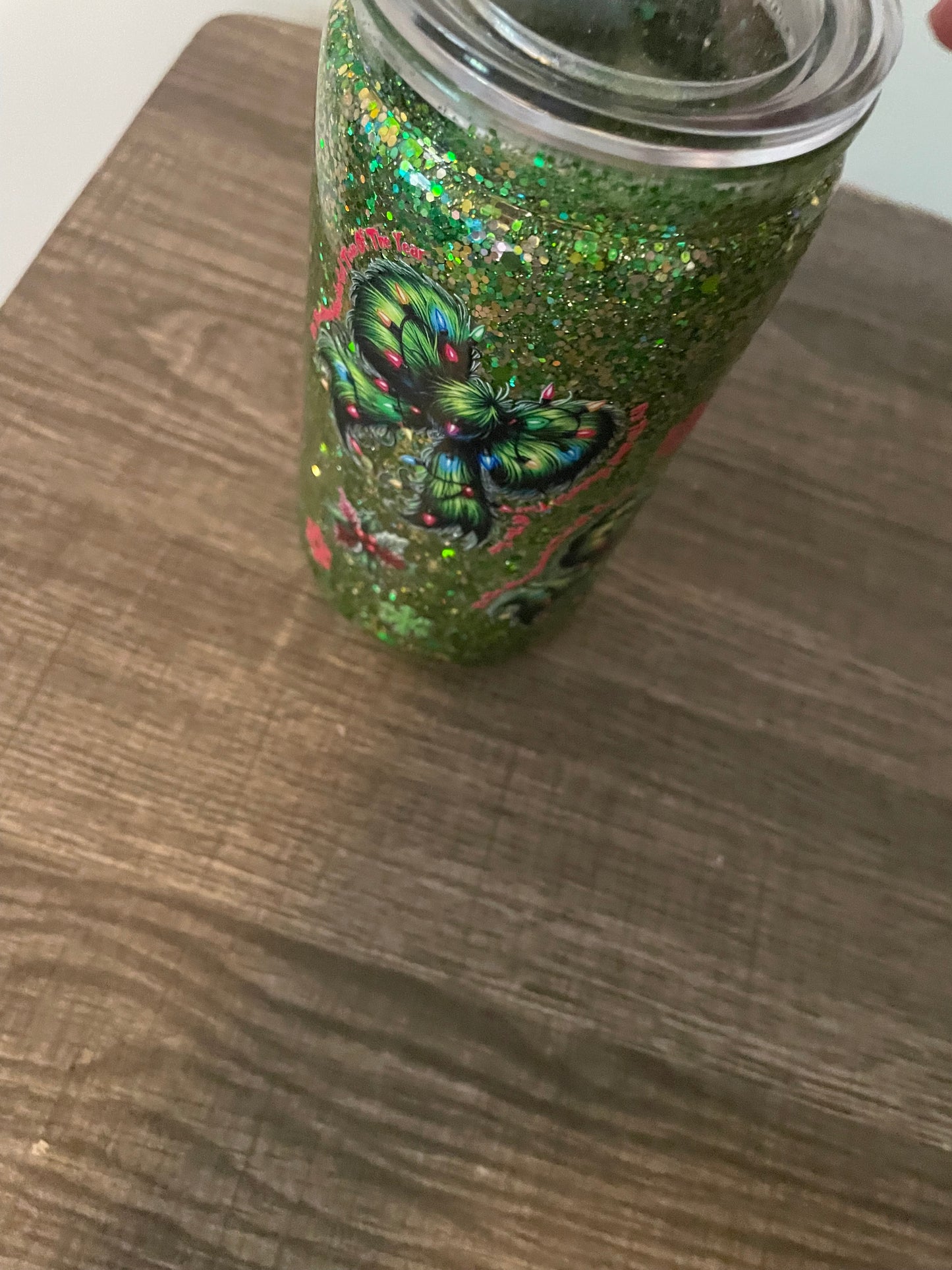 Christmas bow cup 160z