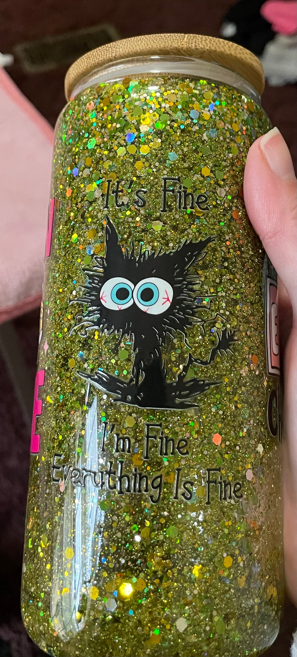 16oz glass bestie cup