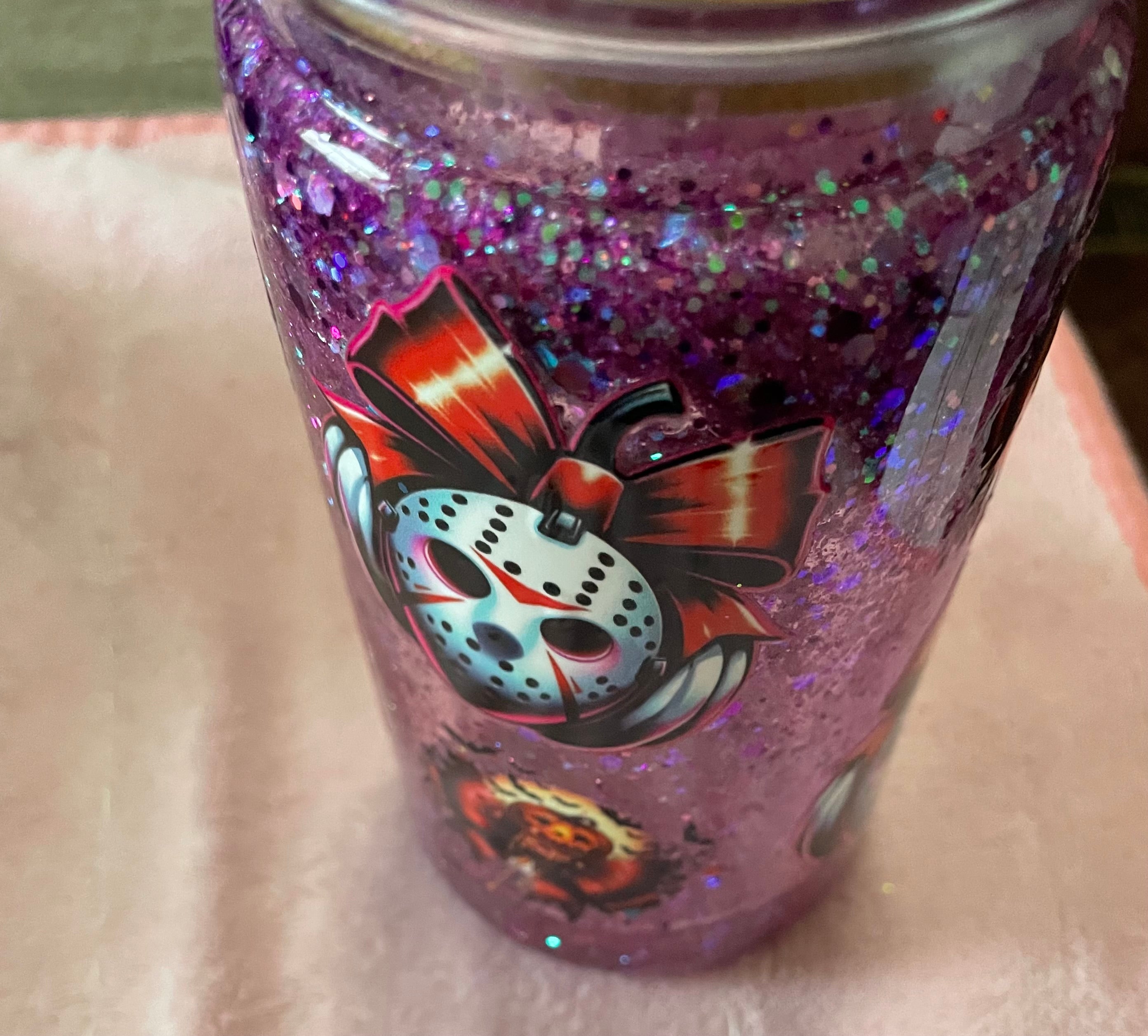 16oz acrylic cup spooky