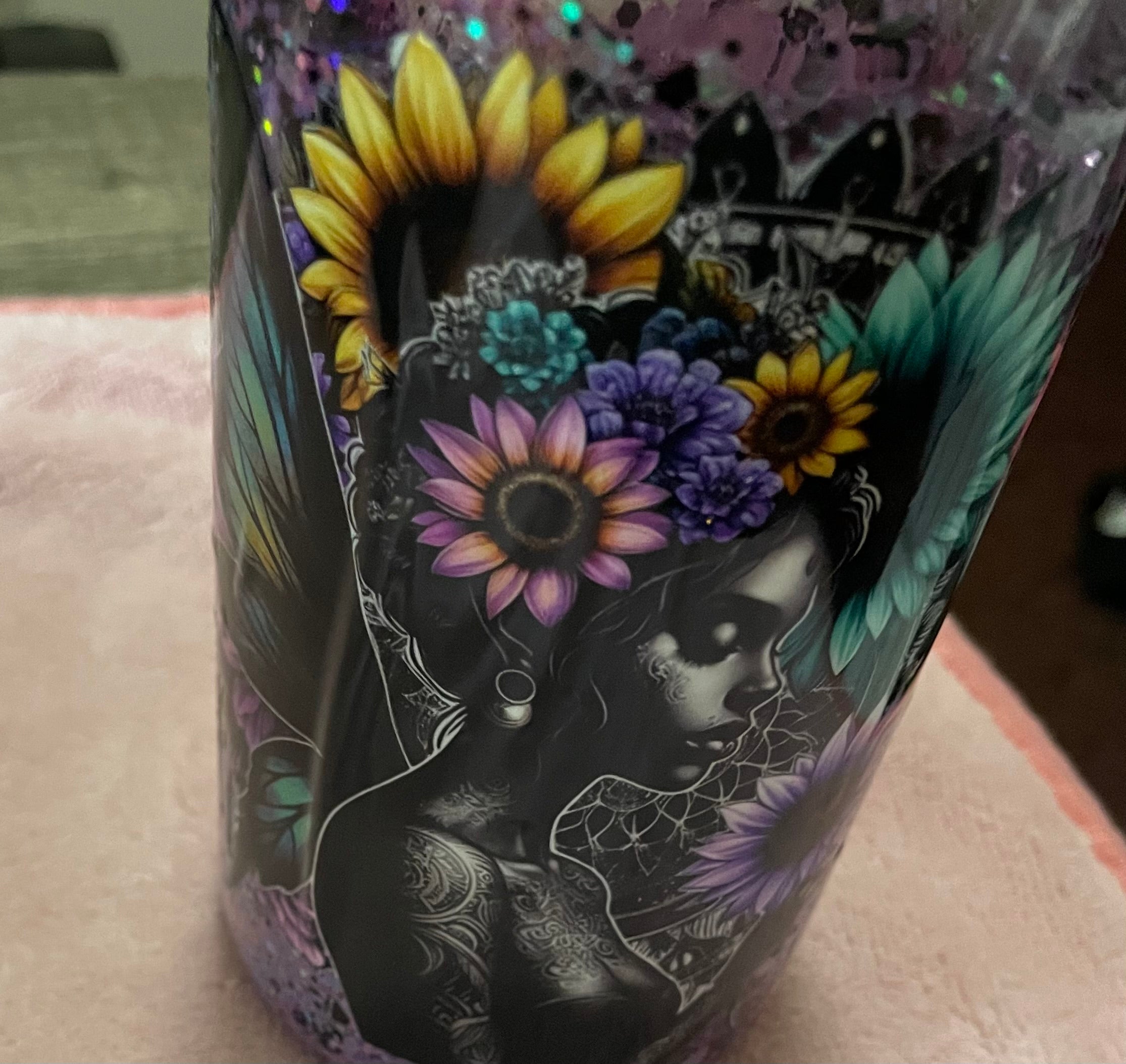 16oz acrylic cup fairy dust