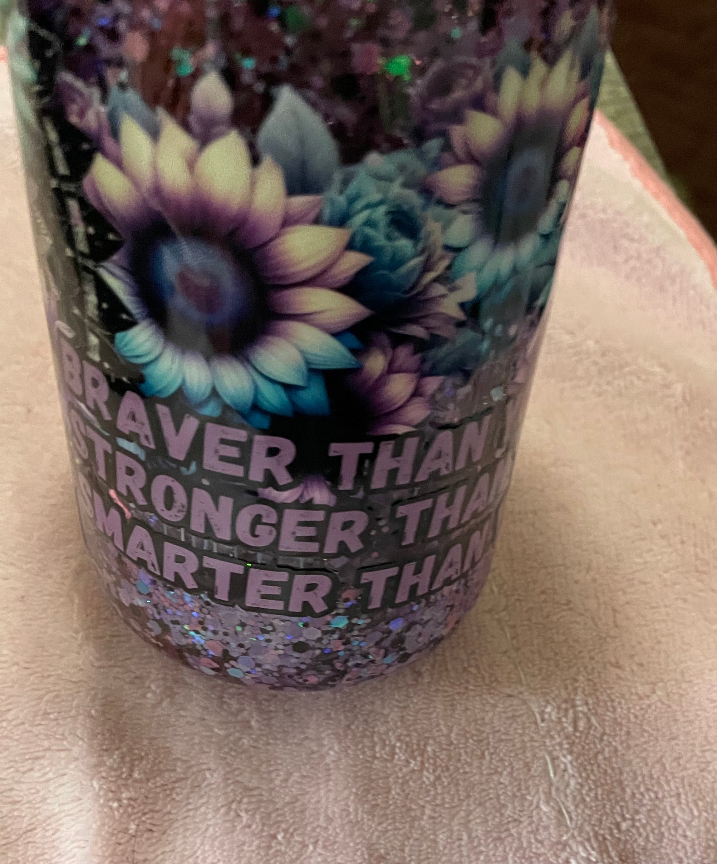 16oz acrylic cup fairy dust