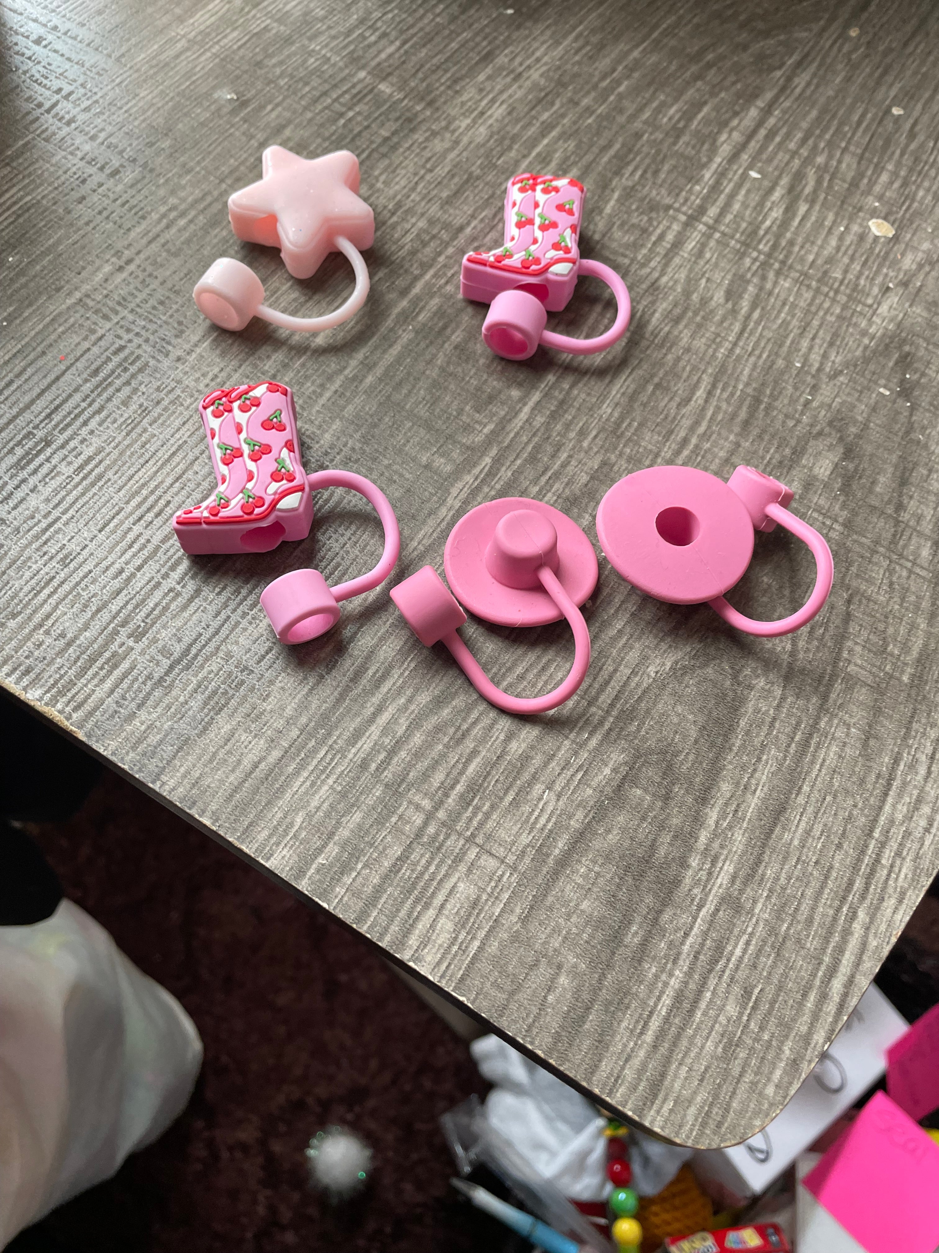 Straw toppers set