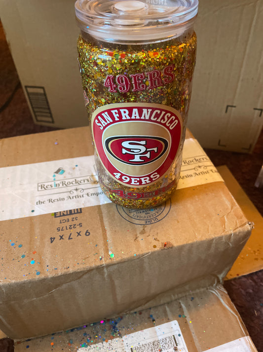 49’s football cup 16oz