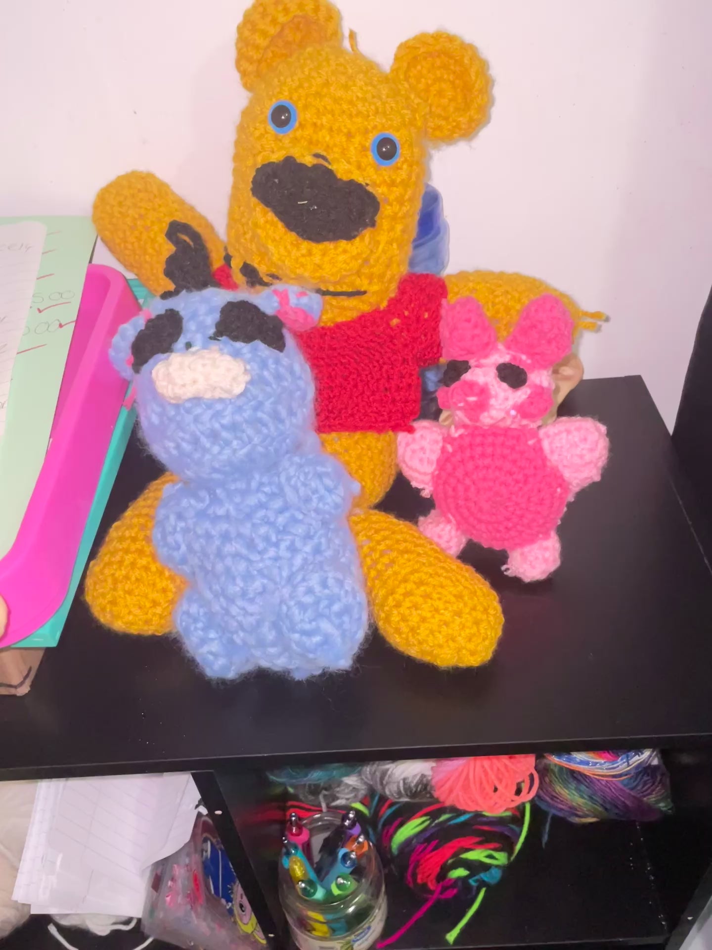 The Winnie the Pooh plushie set
