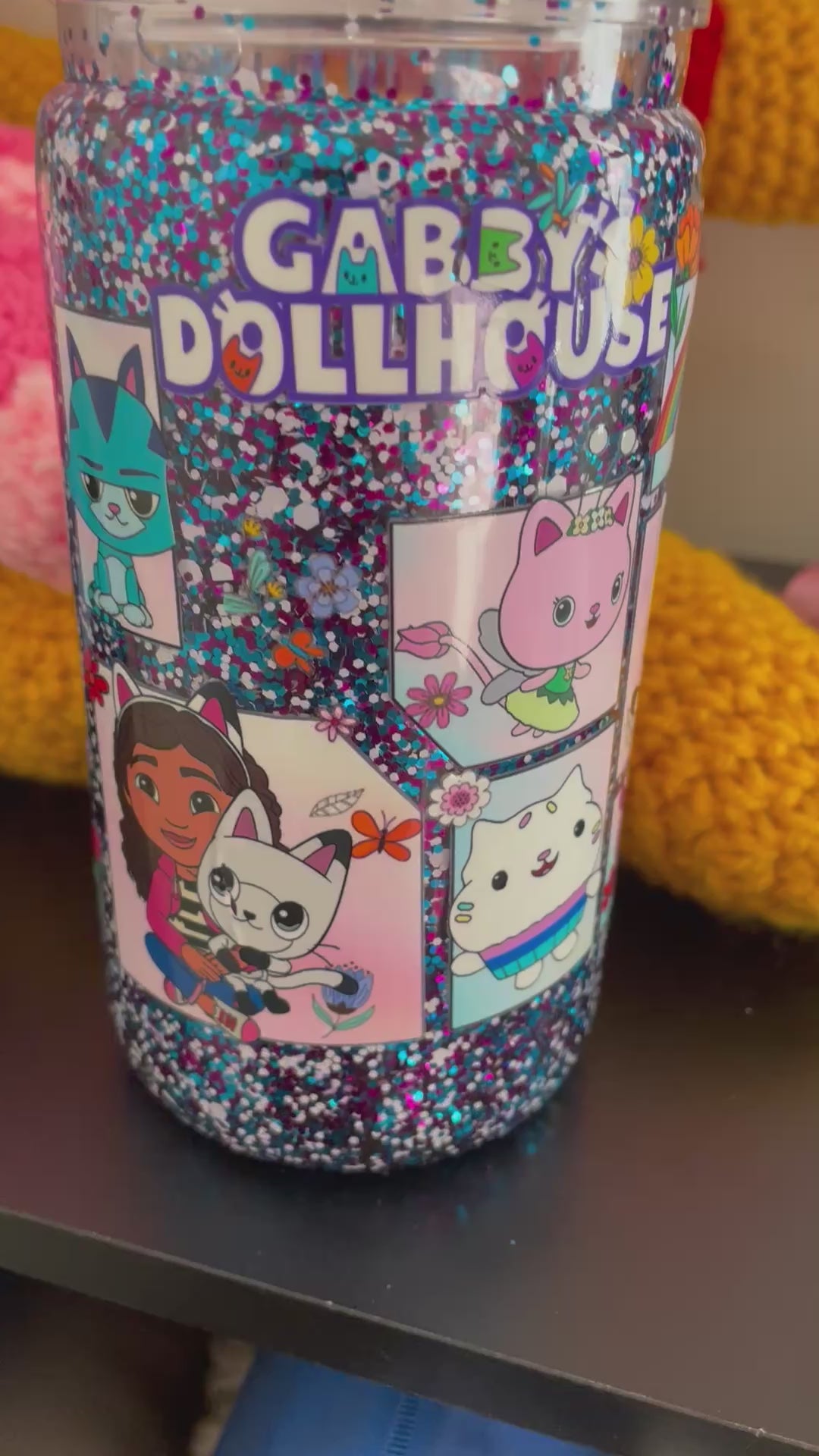 16oz Gabby’s dollhouse acrylic cup