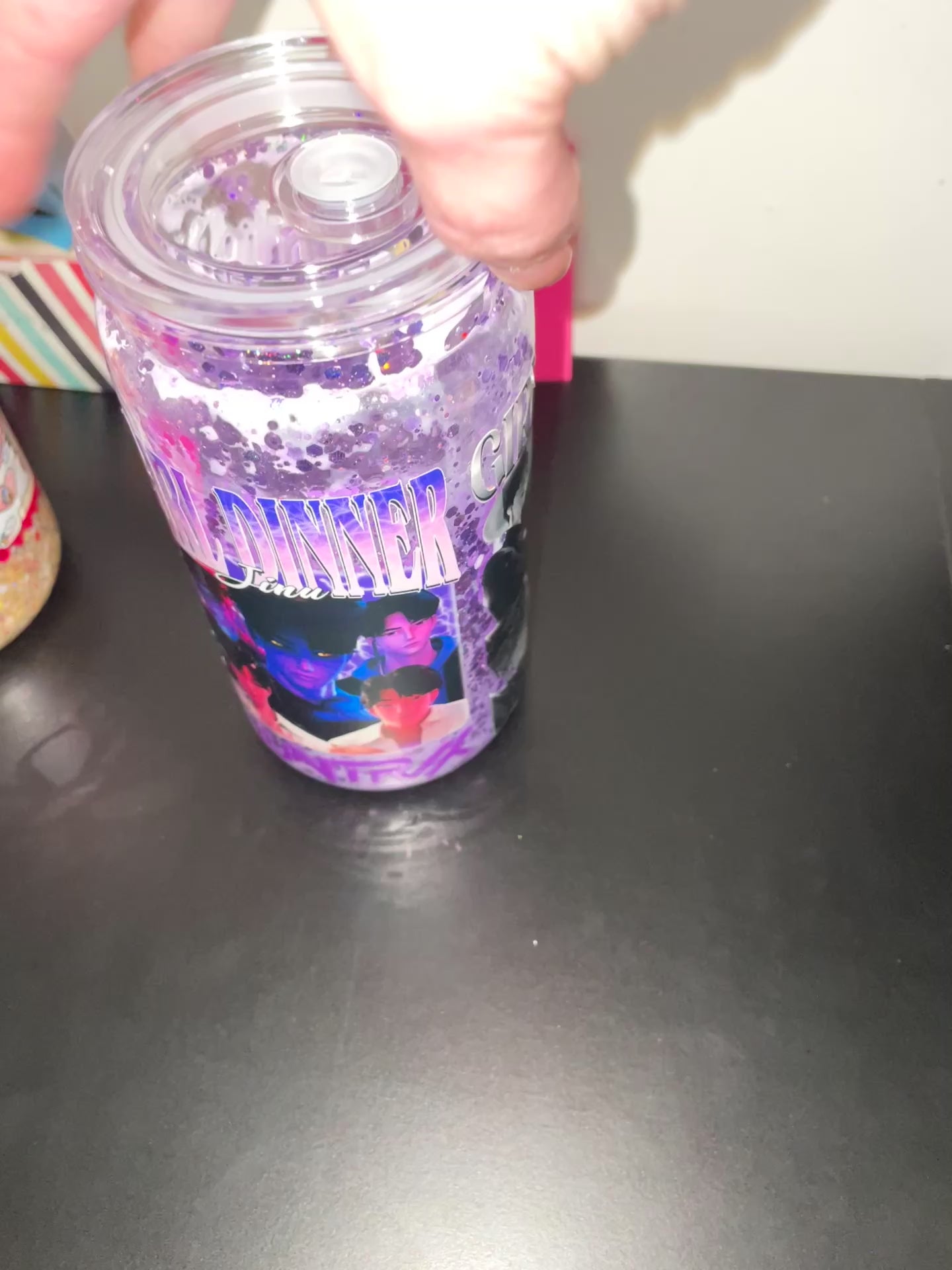 Dinner girl 16oz acrylic cup